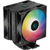 DEEPCOOL chladič AG400 DIGITAL PLUS širší / 120mm fan ARGB / 4x heatpipes / PWM / pro Intel i AMD / černý R-AG400-BKADMP-G-1