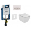 Geberit SET Kombifix 110.302.00.5 +WCzávesné Id.Stand.TESI Rimless+sedSC+Sigma50 Biele 110.302.00.5 NE8