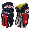 Rukavice Bauer Supreme M3 Sr Farba: navy modrá/červeno/biela, Veľkosť rukavice: 14