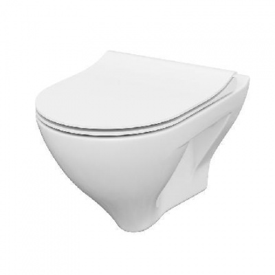 Cersanit Mille - Závesné WC s doskou SoftClose, CleanOn, biela S701-453