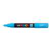 POSCA PC-1M popisovač, šírka stopy 0,7mm, okrúhly hrot, svetlomodrý (8)