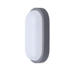 Solight LED vonkajšie osvetlenie oválne, 13W, 910lm, 4000K, IP54, 21cm, sivá farba WO744-G