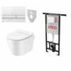 Alca Alcadrain (Alcaplast) Set 5v1 Jadromodul AM102/1120 + tlačítko M1710 + izolácia M91 + WC AMARO RIMLESS