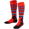 Detské lyžiarske ponožky Falke S K2 Stripe Kids Skiing Socks - samba orange 23-26