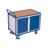 Dielenský vozík na náradie, 1 úložná plocha a 8 zásuviek, 1125 x 625 x 1010 mm
