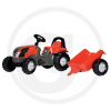 Šliapací traktor s prívesom ROLLY TOYS kid Valtra