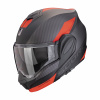Moto přilba SCORPION EXO-TECH EVO TEAM matná černo/stříbrno/červená - Velikost M