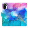 Flip pouzdro iSaprio - Xiaomi Redmi Note 10 / Note 10S - BluePink Paint - kapsičky na karty (Knížkový flip kryt, obal, pouzdro iSaprio na mobil Xiaomi Redmi Note 10 / Note 10S - BluePink Paint - 360°