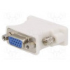 Adaptér D-Sub 15pin HD zásuvka,DVI-I (24+5) vidlice bilá
