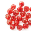 EU Vinutá korálka svietiaca v tme 8mm červená (1ks)