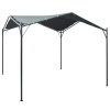 Altánok/prístrešok/stan 3x3 m oceľový antracitový-ForU-47962
