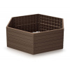 Vyvýšený záhon Prosperplast BASE WOODY hnedý 148 cm