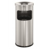 Durable Odpadkový kôš s popolníkom - 17 l, strieborný