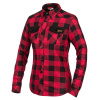 BROGER ALASKA LADY RED / BLACK košele na motorku DXL