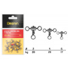 Delphin Cross line rolling T swivel 10 ks #2/28kg Delphin
