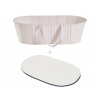 AHOJBABY Mojžíšův košík pro miminko Paper Dream white + matrac Airdream Varianta: AHOJBABY Mojžíšův košík pro miminko Paper Dream white + matrac Airdream