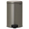 Brabantia, pedálový kôš newlcon 20 l farba platinová oceľ
