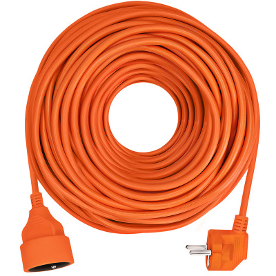 SOLIGHT PS11 predlžovací kábel - spojka, 1 zásuvka, 40 m, 3 x 1,5 mm2, oranžová