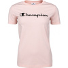 Champion CREWNECK T-SHIRT ružová,čierna Dámske tričko M