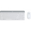 Logitech MK470 - tenká bezdrôtová klávesnica a myš, kombo, US - biela 920-009205