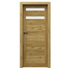 PORTA Doors SET Rámové dvere VERTE HOME D.2 so sklom, fólia Dub Catania + zárubeň PD-VER-D2_DUBCATANIA