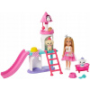 BARBIE CHELSEA PRINCEZNÁ DOBRODRUŽSTVO -PALÁC +ZVIERATKA