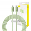 Rýchlonabíjací kábel Baseus USB-C na USB-C Habitat Series 100 W, 2 m (zelený)