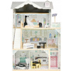 KIK Drevený domček pre bábiky z MDF + nábytok 122cm XXL LED