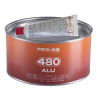 Hliníkový tmel PROLINE 480 ALU, hmotnosť: 1500 g (PROLINE ALU 480 ALUMINIUM FILLER PUTTY, 1500g)