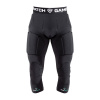 GAMEPATCH PADDED 3/4 TIGHTS S PLNOU OCHRANOU ČIERNE - L - Černá