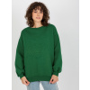 Tmavozelená mikina s výšivkou leva -EM-BL-617-4.41P-green ONE SIZE