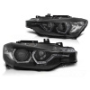 Predné svetlá BMW F30/F31 11-15 Angel Eyes LED Black DRL