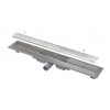 Alcadrain Odtokové žľaby - Sprchový žľab Antivandal Low 55 cm, s roštom, nerezová mat APZ111-550M
