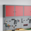 zahrada-XL Nástenný kabinet na náradie červený 50x20x55 cm oceľ 4103470