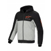 Mikina s chráničmi Alpinestars Chrome v2 black/gray/red L