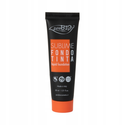 puroBIO Cosmetics Sublime Liquid Foundation vodeodolný tekutý make-up 02 30 ml