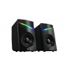 C-TECH reproduktory SPK-15, 2.0, RGB, černá SPK-15