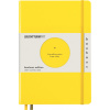 Notes bodkovaný v tvrdej väzbe Leuchtturm 1917 Bauhaus A5, 251 strán, citrónový, 80 g/m²