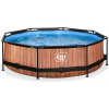 Exit Toys Wood pool Bazén s filtráciou 300x76 cm