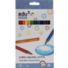 Edu3 Jumbo Aqua trojhranné pastelky tuha 5 mm 12 barev v papírové krabičce