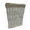 Bílý proutěný koš na prádlo s víkem - hranatý Rozměry (cm): 40x30, v. 52