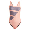 adidas Big Bars Swimsuit Coral/Navy/Whit 10 (S)