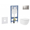 GEBERIT - Duofix Set předstěnové instalace, klozetu Oudee Vortex a sedátka softclose, tlačítko Sigma30, lakovaný chrom mat/chrom SANI11CA1154B