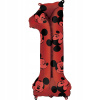 Amscan Balónik fóliový narodeninové číslo 1 Mickey Mouse 66 cm