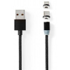 Kábel NEDIS CCGB60630BK20 USB 2v1 2m čierny