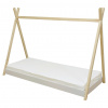 MID.YOU DOMČEKOVÁ POSTEĽ, 90/200 cm biela, farba smreku - Online Only detský nábytok - 001129001301