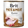 BRIT Dog Paté & Meat Rabbit konzerva 800g