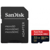 Pamäťová karta SanDisk Micro SDHC Extreme Pro 32GB UHS-I U3 (100R/90W) + adapter (SDSQXCG-032G-GN6MA) čierna