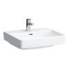 LAUFEN Pro S závesné umývadlo s otvorom, s prepadom, 550 x 465 mm, biela, H8109620001041
