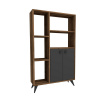 Knižnica Meldan Anthracite and Walnut